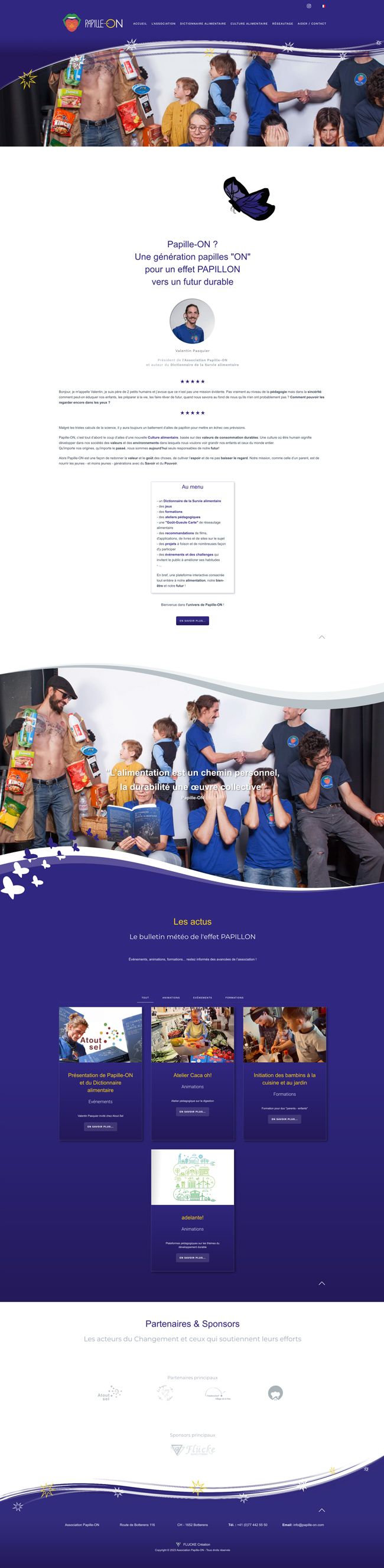 Site Internet - Papille-ON