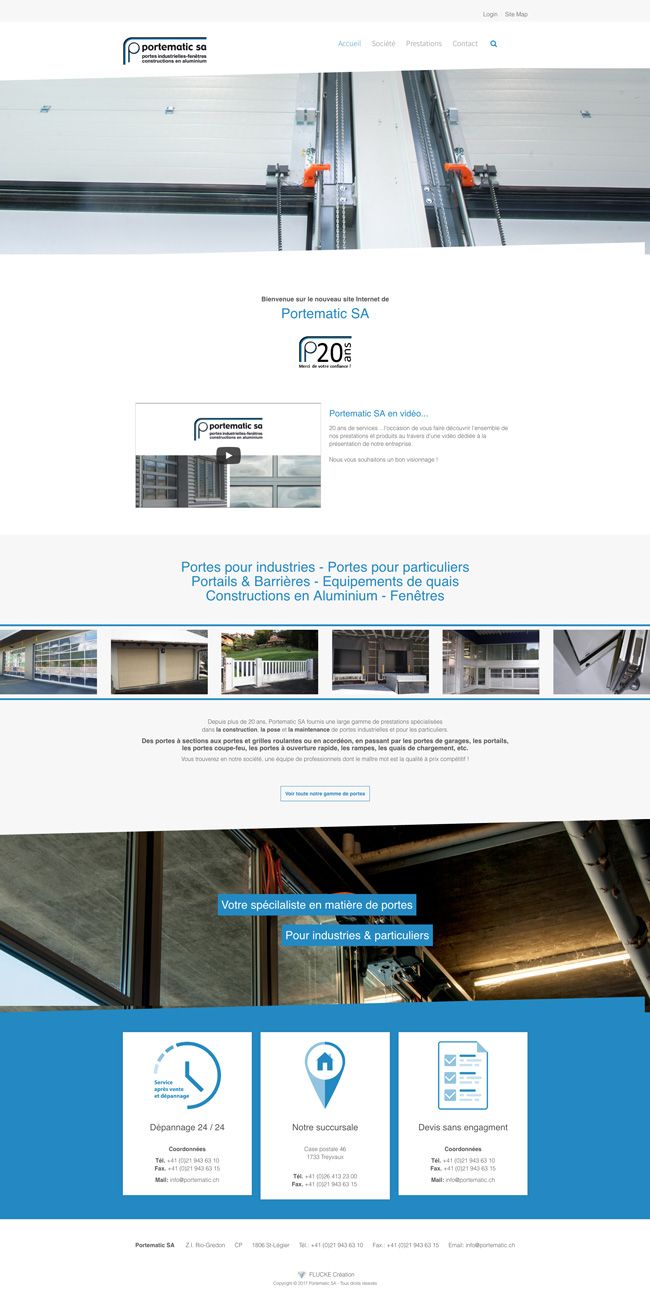Site Internet - Portematic SA