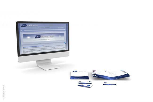 Publicité - Réalisation complète d'une charte graphique pour la société Genetec Sàrl