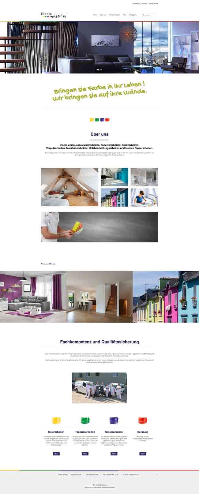 Site Internet - Eisbis Malerei Sàrl