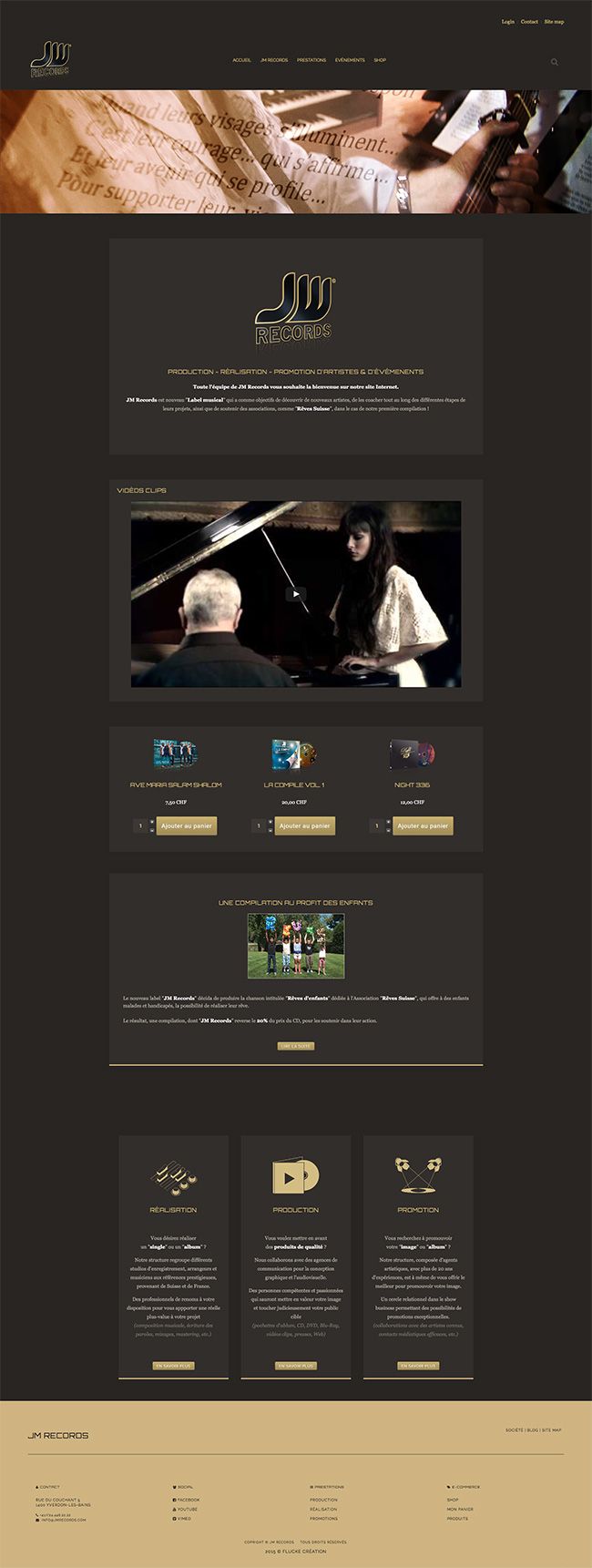 Site Internet - JM Records