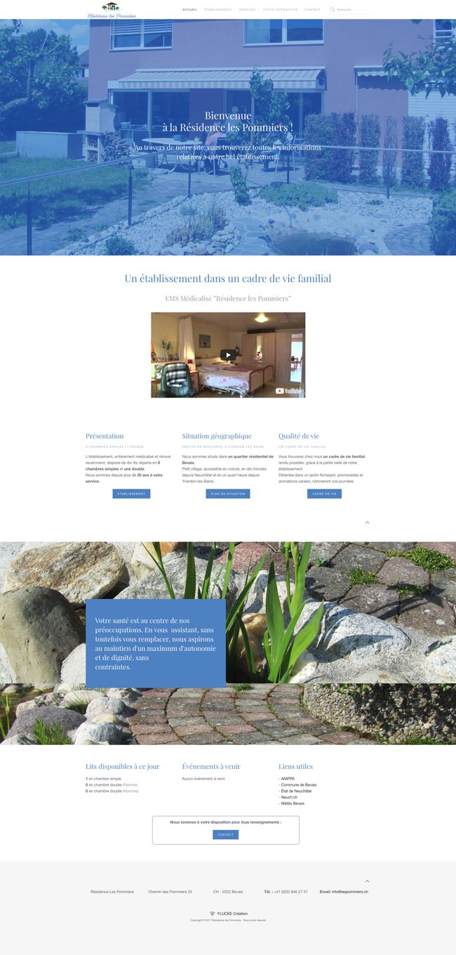 Site Internet - Résidence les Pommiers
