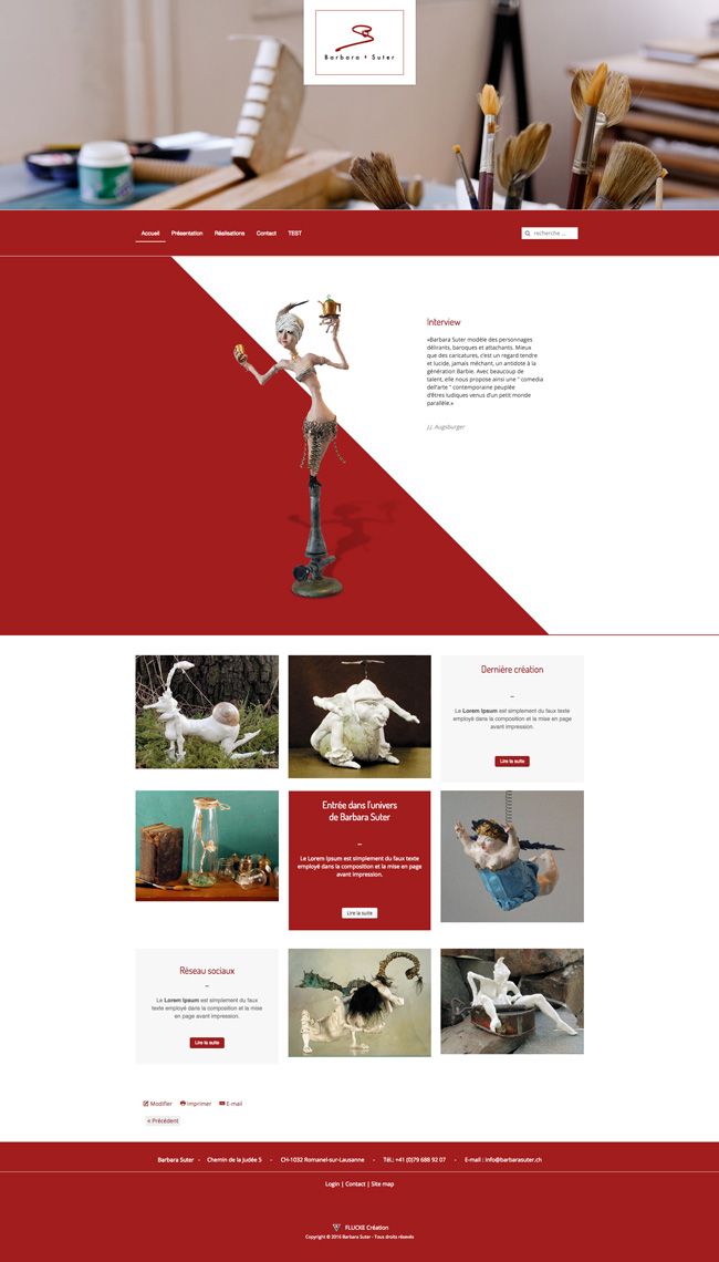 Site Internet - Barbara Suter