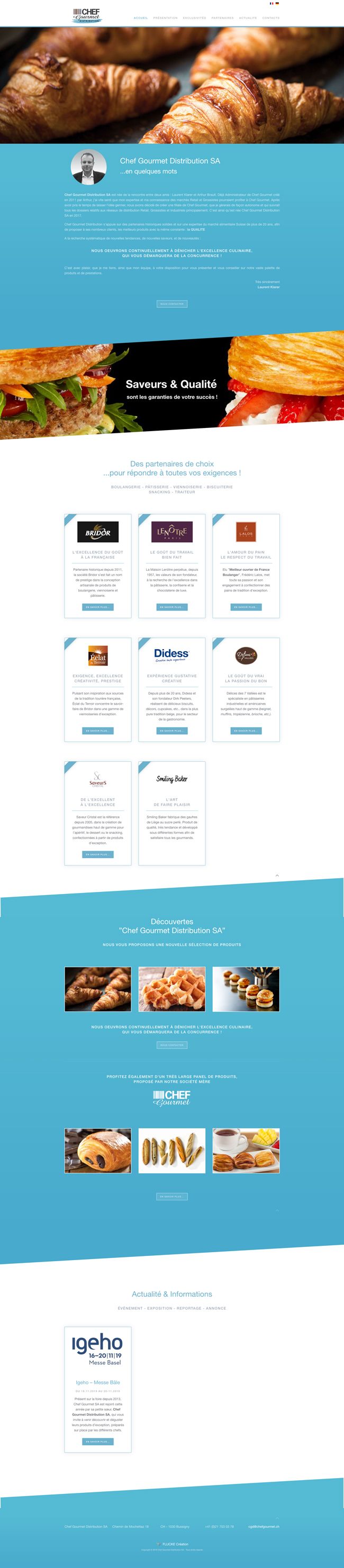 Site Internet - Chef Gourmet Distribution SA