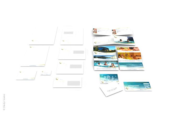 Publicité - Réalisation complète d'une charte graphique pour la société Bains de la Gruyère Charmey