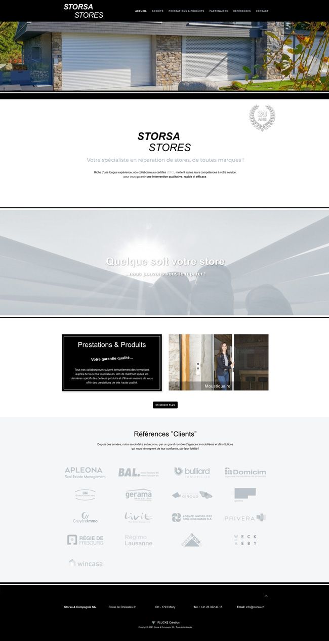 Site Internet - Storsa Stores