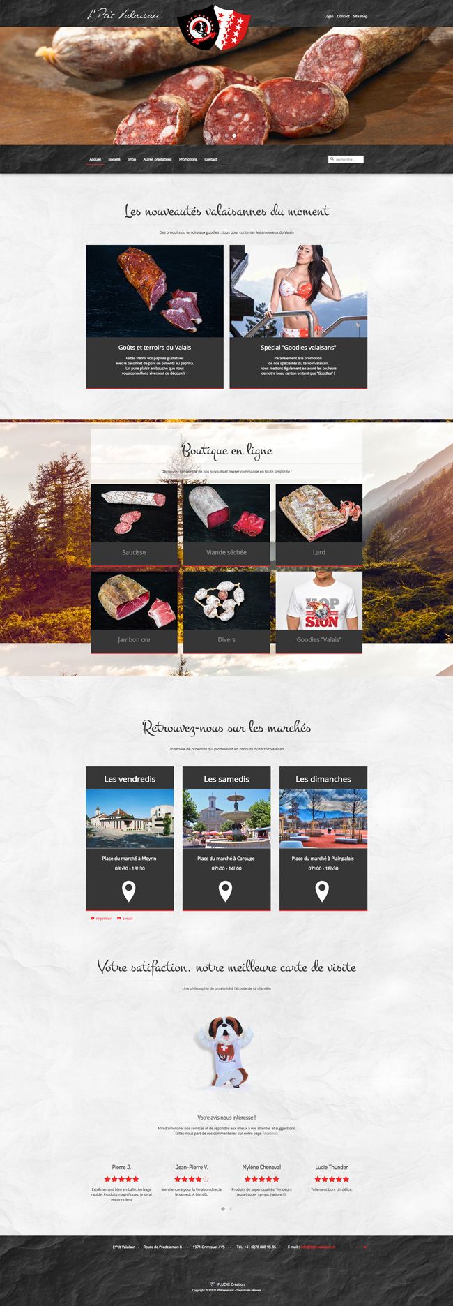 Site Internet - LPVS L'Ptit Valaisan Sàrl