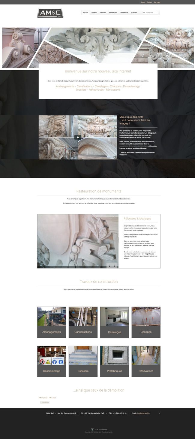 Site Internet - AM&C Sàrl