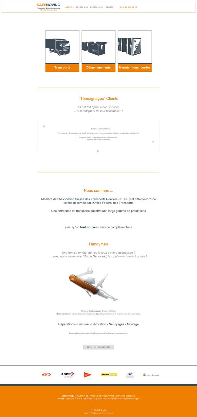 Site Internet - SafeMoving