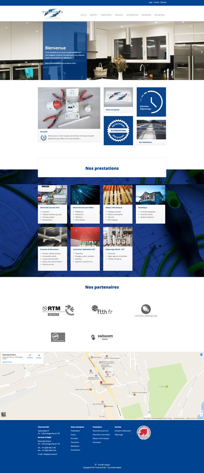 Site Internet - Charnoud Sàrl