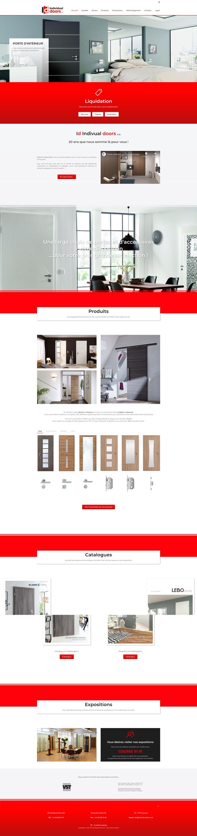 Site Internet - Individual Doors SA