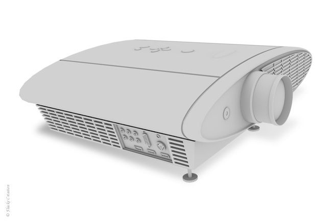 Industrie - Modélisation 3D d'un beamer pour une illustration dans un livre de formation